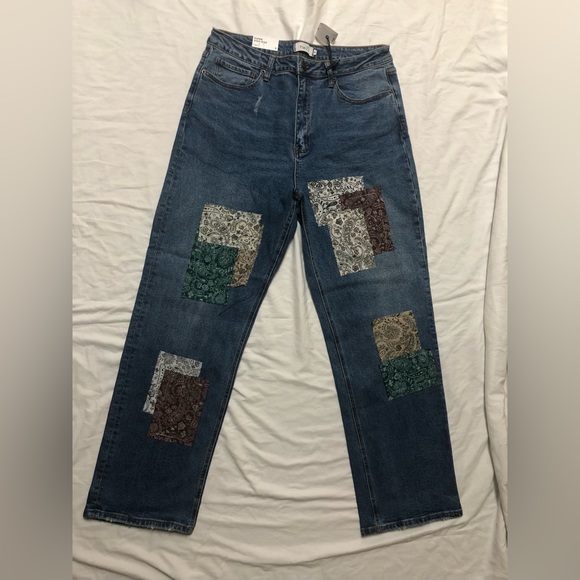 SUPER HIGH RISE PAISLEY JEANS SIZE: 16 - Picture 1 of 6
